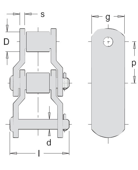 Rotary láncok (DIN8182)
